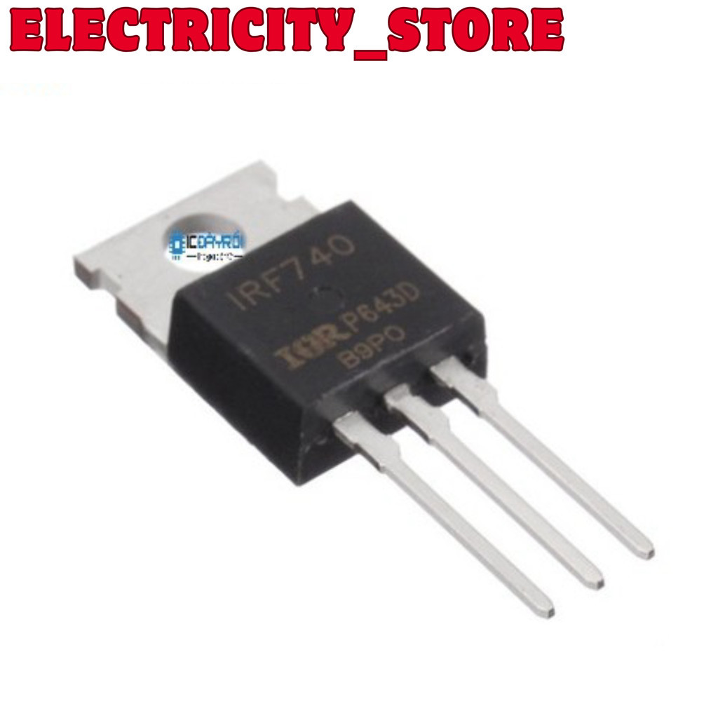 [2 ชิ้น]- IRF740PBF MOSFET N-CH 10A 400V