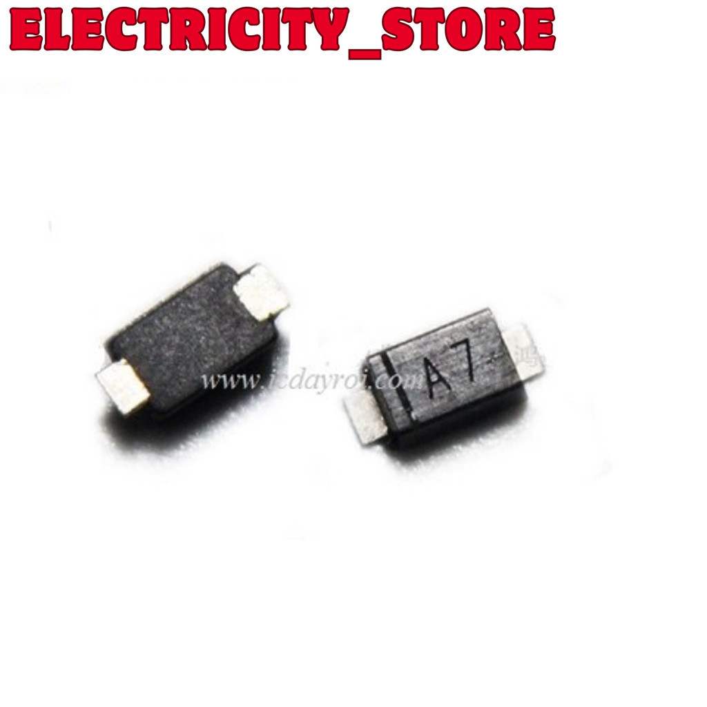 [100 ชิ้น]- ไดโอด 1N4007W A7 1206 SOD-123FL