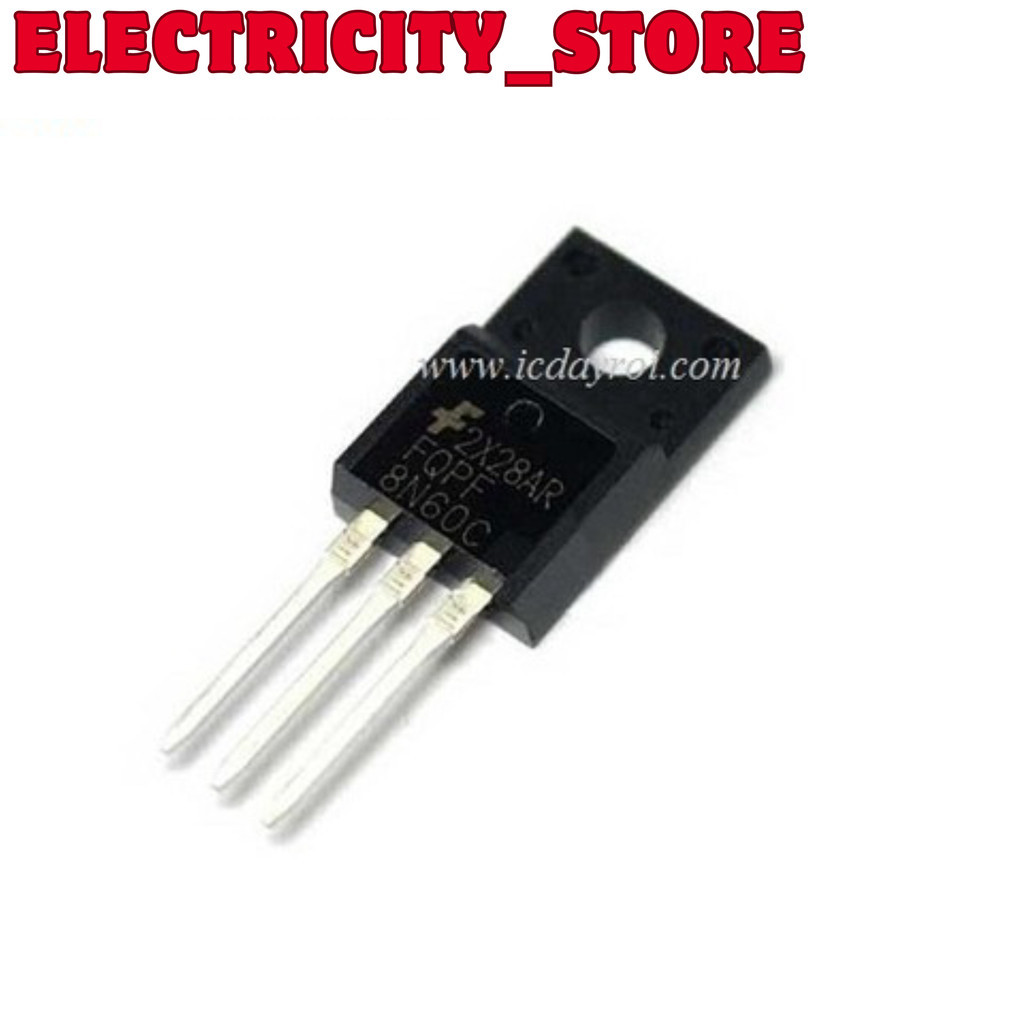 [3 ชิ้น]- FQPF8N60C MOSFET N-CH 7.5A 600V