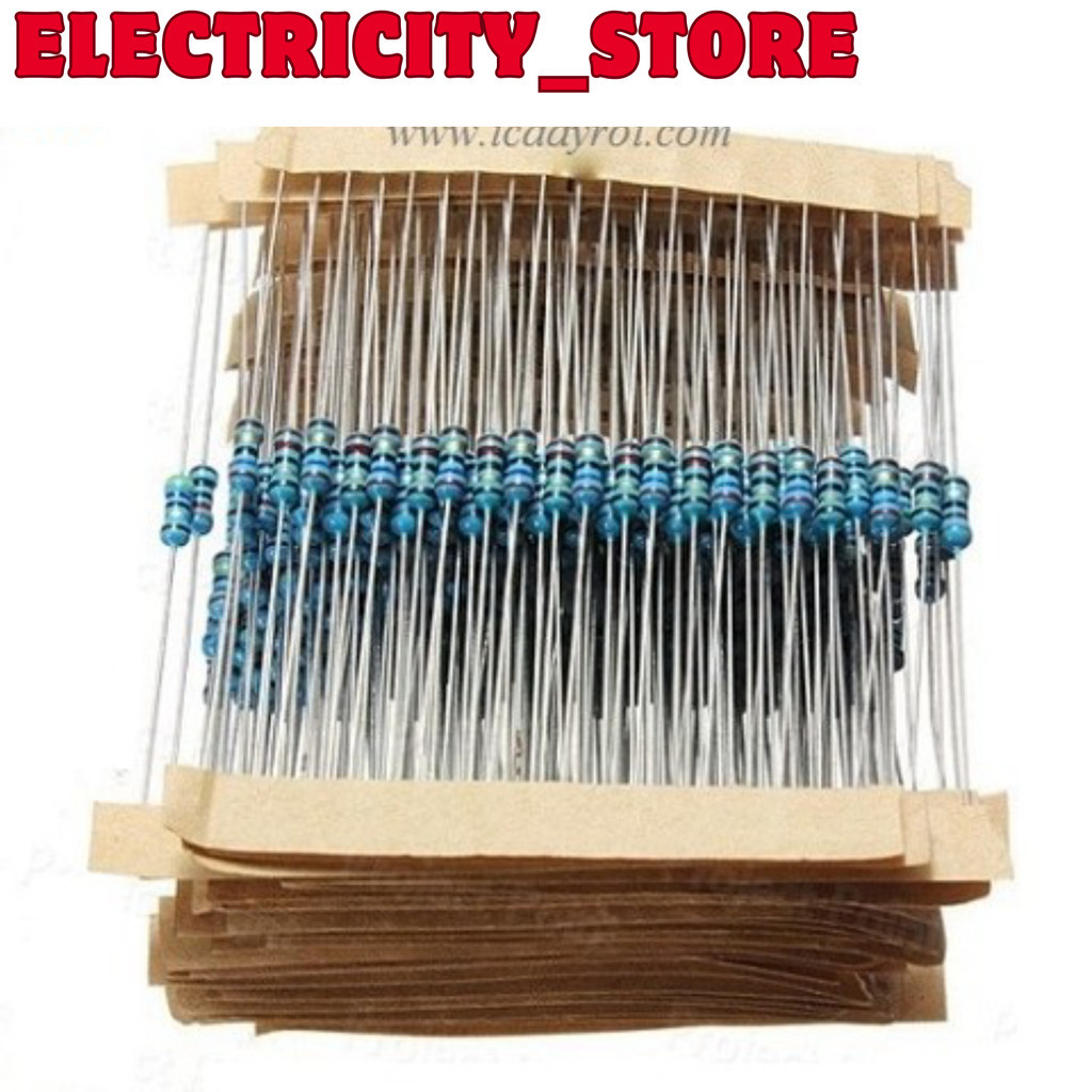 [5 ชิ้น]- 3.3R 1/4W 1% Resistor (แพ็ค 50 ชิ้น)
