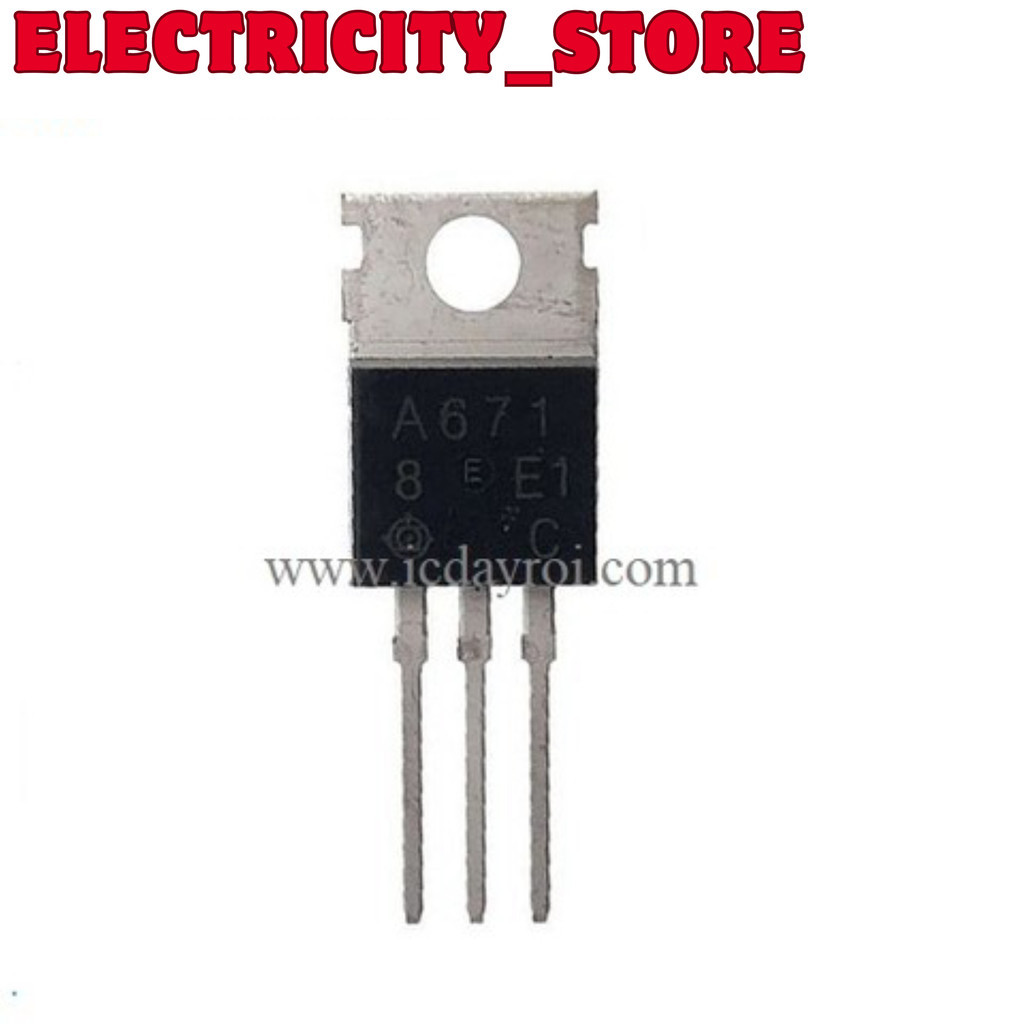 [5 ชิ้น]- A671 ทรานซิสเตอร์ PNP 3A 50V TO220