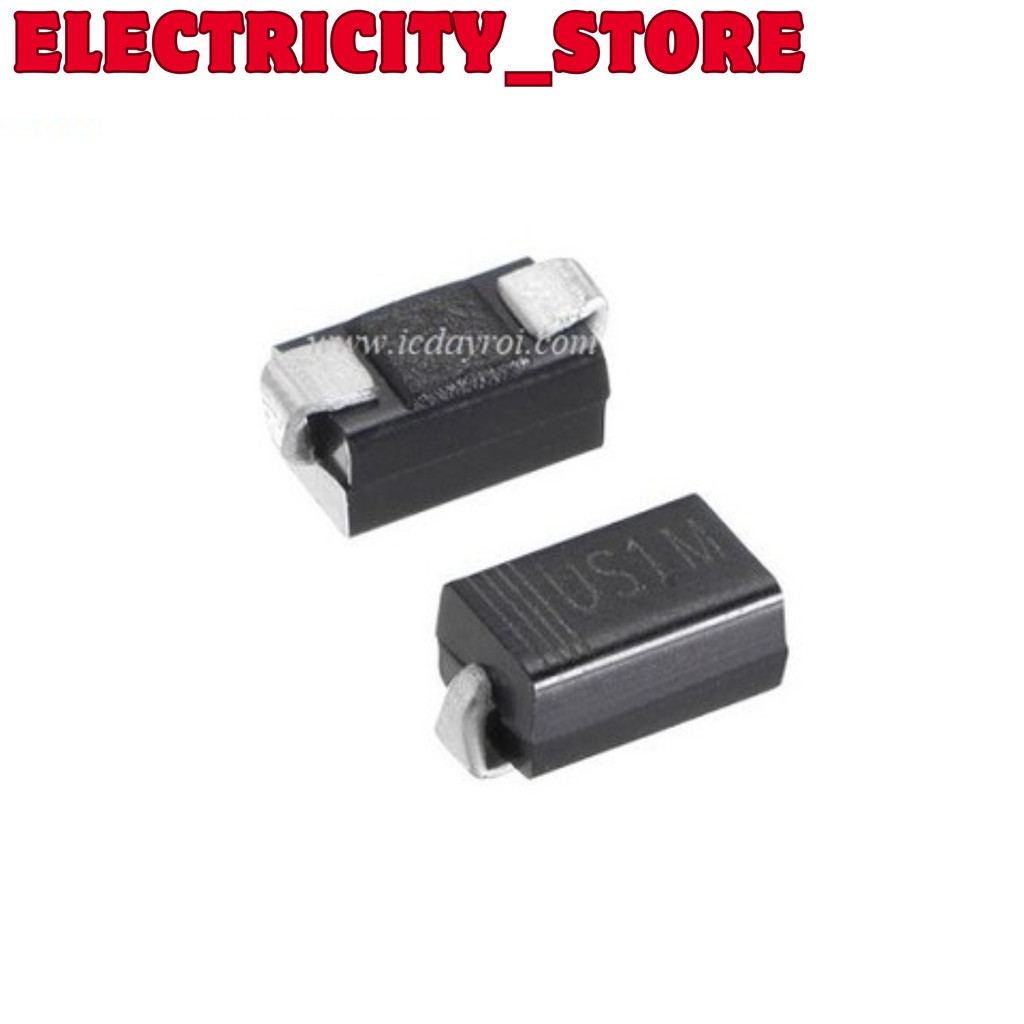 [100 ชิ้น]- ไดโอด HER107 US1M 1A 1000V SMA