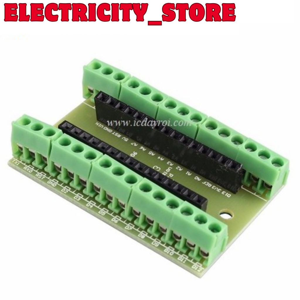 ฐานเอาต์พุต Arduino nano IO Shield V1 OOOO