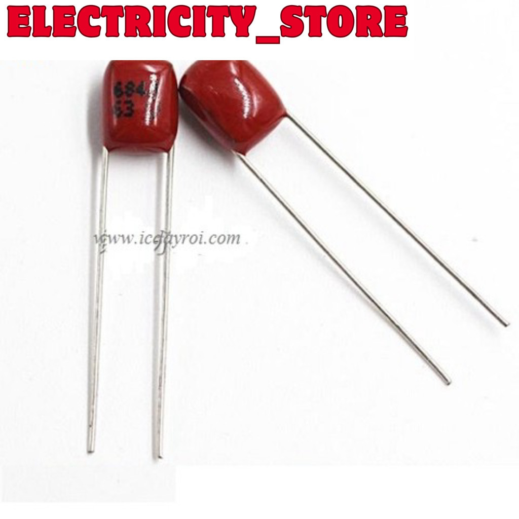 [10 ชิ้น]- คาปาซิเตอร์ 680nF/63V 684J/63V