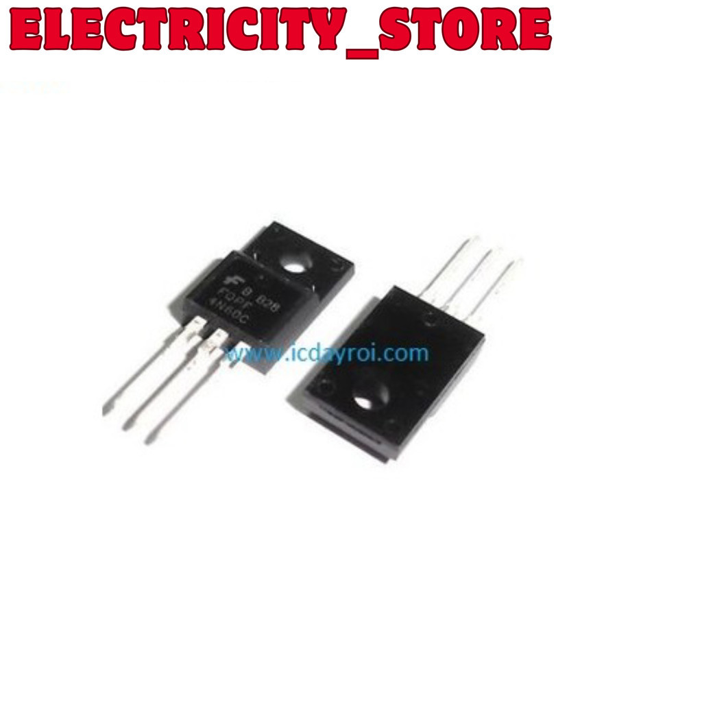 [5 ชิ้น]- FQPF4N60C MOSFET N-CH 4A 600V