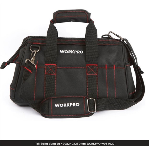 Workpro W 420x240x250mm Zipper Tool Bag081022