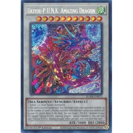 การ์ด Yugioh! - BLMR-EN075 - Ukiyoe-PUK มังกรมหัศจรรย์