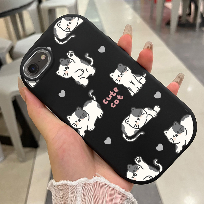 เคสสําหรับ iPhone 6 Plus 6s Plus 7 Plus 8 Plus X Xs Max Xr 11 Pro Max เคสแมวน่ารัก UA0345