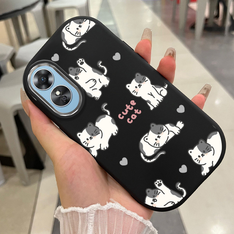 OPPO A17 A17K Case เคสแมวน่ารัก UA0345