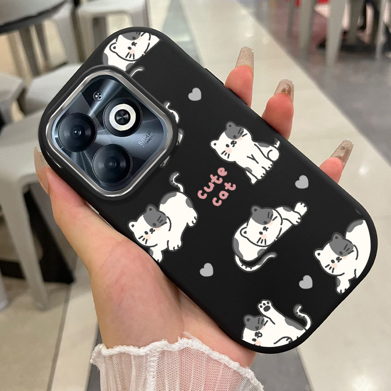 Infinix Smart 8 HD 8 Plus 8 Pro Hot 40i Tecno Spark 20 20C POP 8 Itel P55 กรณีแมวน่ารักกรณี UA0345