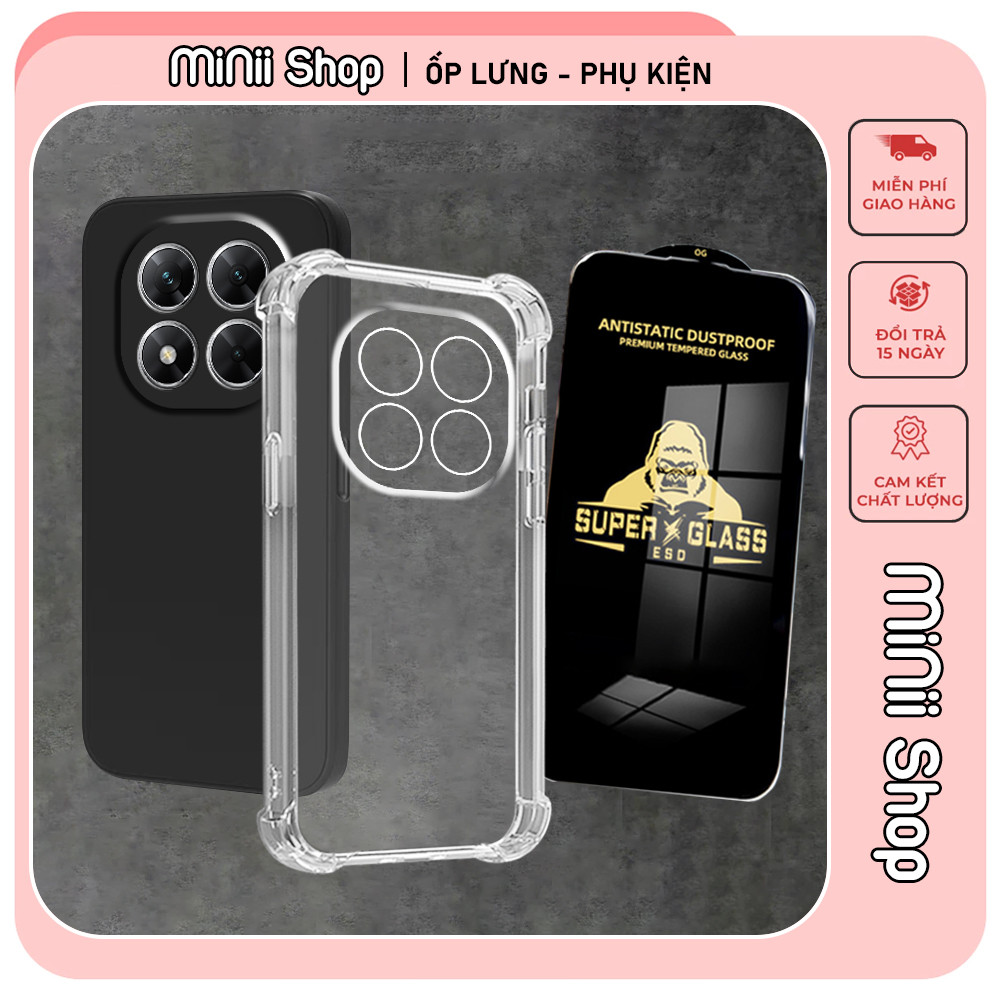 เคส Xiaomi Poco X7 กันกระแทก โปร่งใส กันกล้อง
