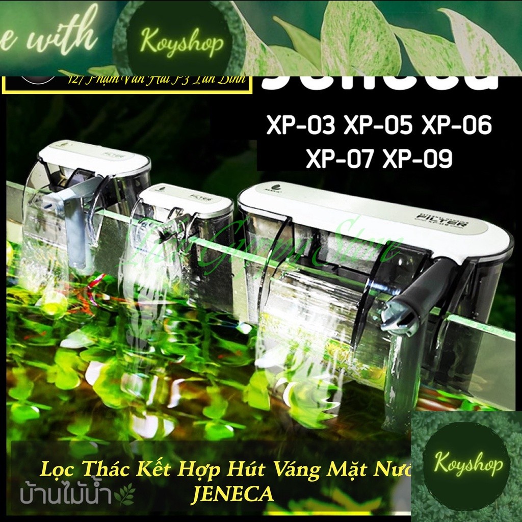(G)JENECA ตัวกรองน้ําตกแบบแขวนรวมกับน้ําตู้ปลาพื้นผิวท่อดูด XP-03 XP-05 XP-06 XP-07 XP-08 XP-09 XP-1