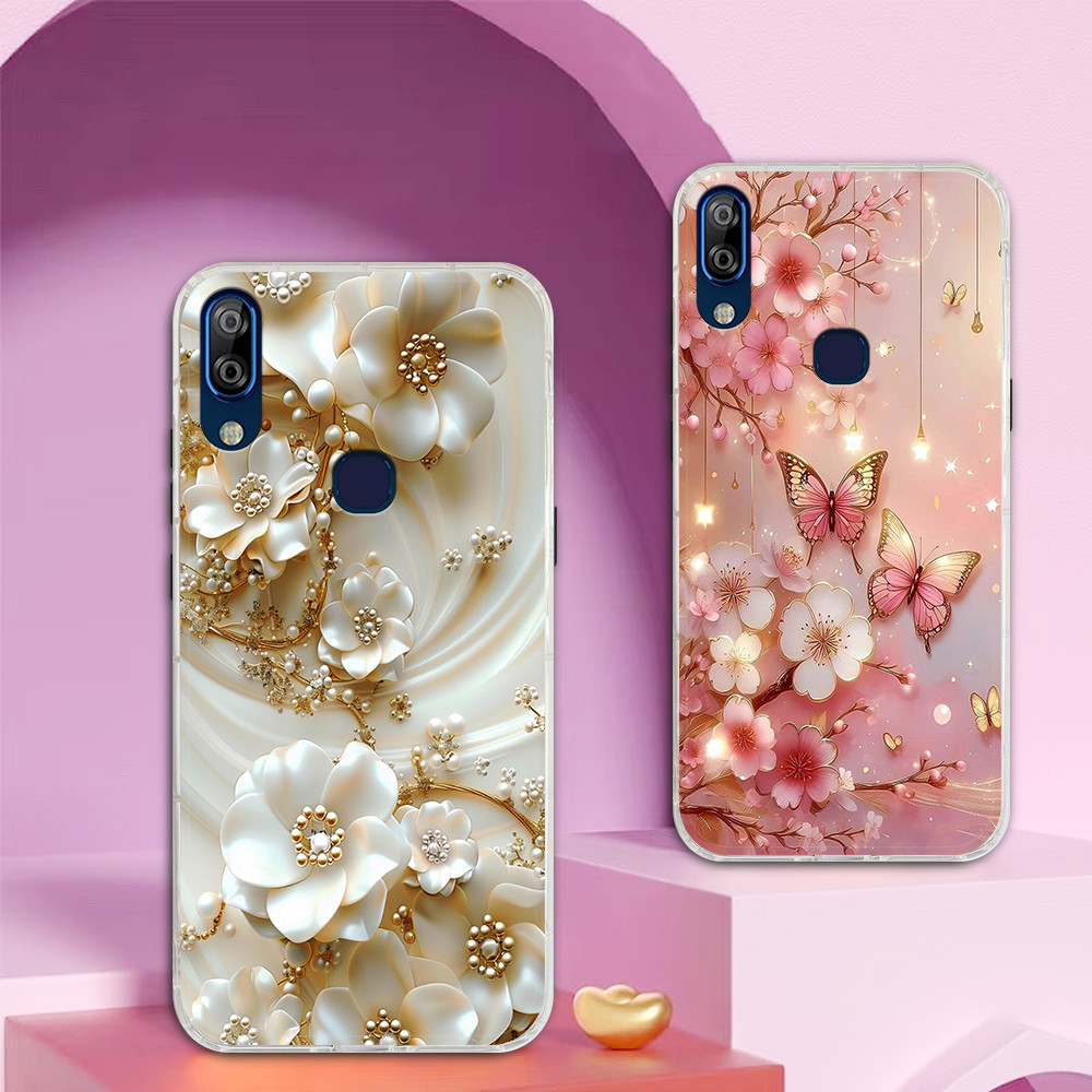 เคส Vsmart Active 1 / Active 1 Plus / Active 1+ พิมพ์ลายดอกไม้สวยงาม