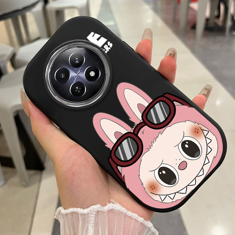 Realme 12 4G 12 5G 12 Plus 13 11 Pro 11X C67 P1 5G Narzo N65 70X 70 Pro 60X 5Gกรณีกระต่ายน่ารักUA038