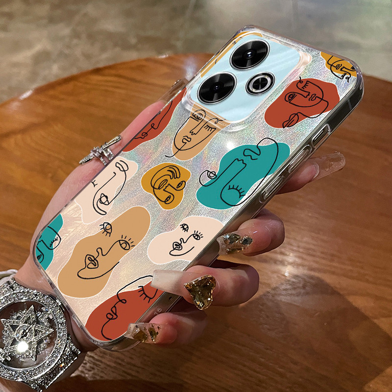 เคส Xiaomi Redmi 13 5G 13C POCO M6 POCO M6 Plus 5G POCO C65 กรณีการ์ตูนบุคลิกภาพ YS0077