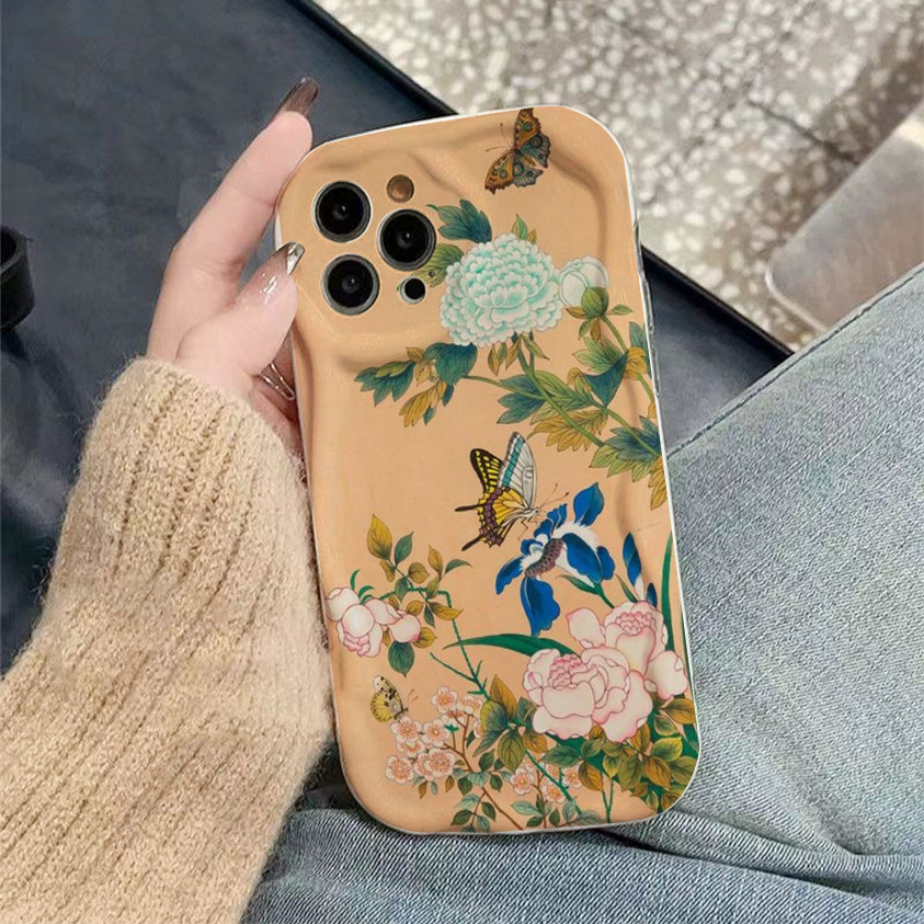 15promax คลาสสิกดอกไม้ iphone สําหรับ iphone 15promax 7 plus xsmax 15prm x 11promax 11 13promax skb7