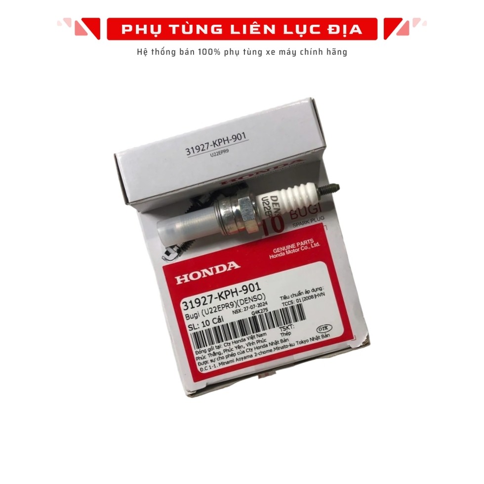 หัวเทียน - U22Epr9 - Denso Sh, AB, Air Blade 125, Future, Lead 125, Vision, Vario - 31927KPH901