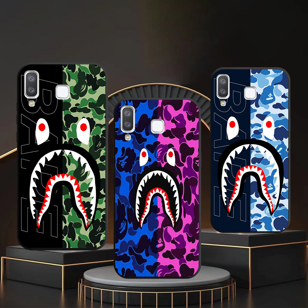 เคส Samsung A8 Star / A9 Star พิมพ์ลายลายพราง bape shark