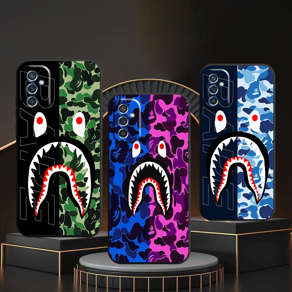 เคส Samsung M52 5G พิมพ์ลาย shark bape ลายพราง