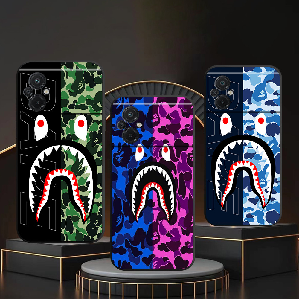 เคส Xiaomi Poco M5 4G พิมพ์ลายลายพราง bape shark