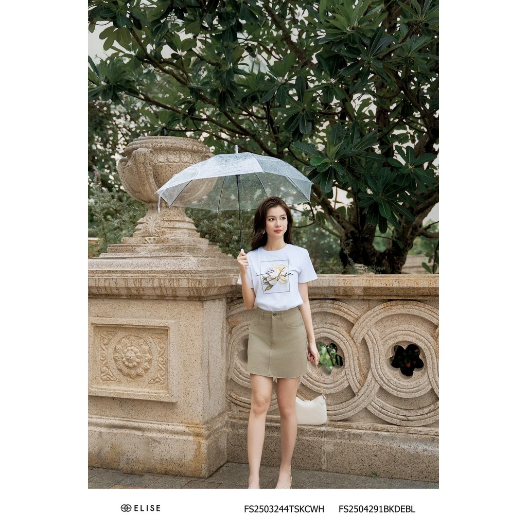 Elise FS กระโปรงยีนส์สีน้ําเงินดีไซน์ได้2504291BKDEBL (O2O)