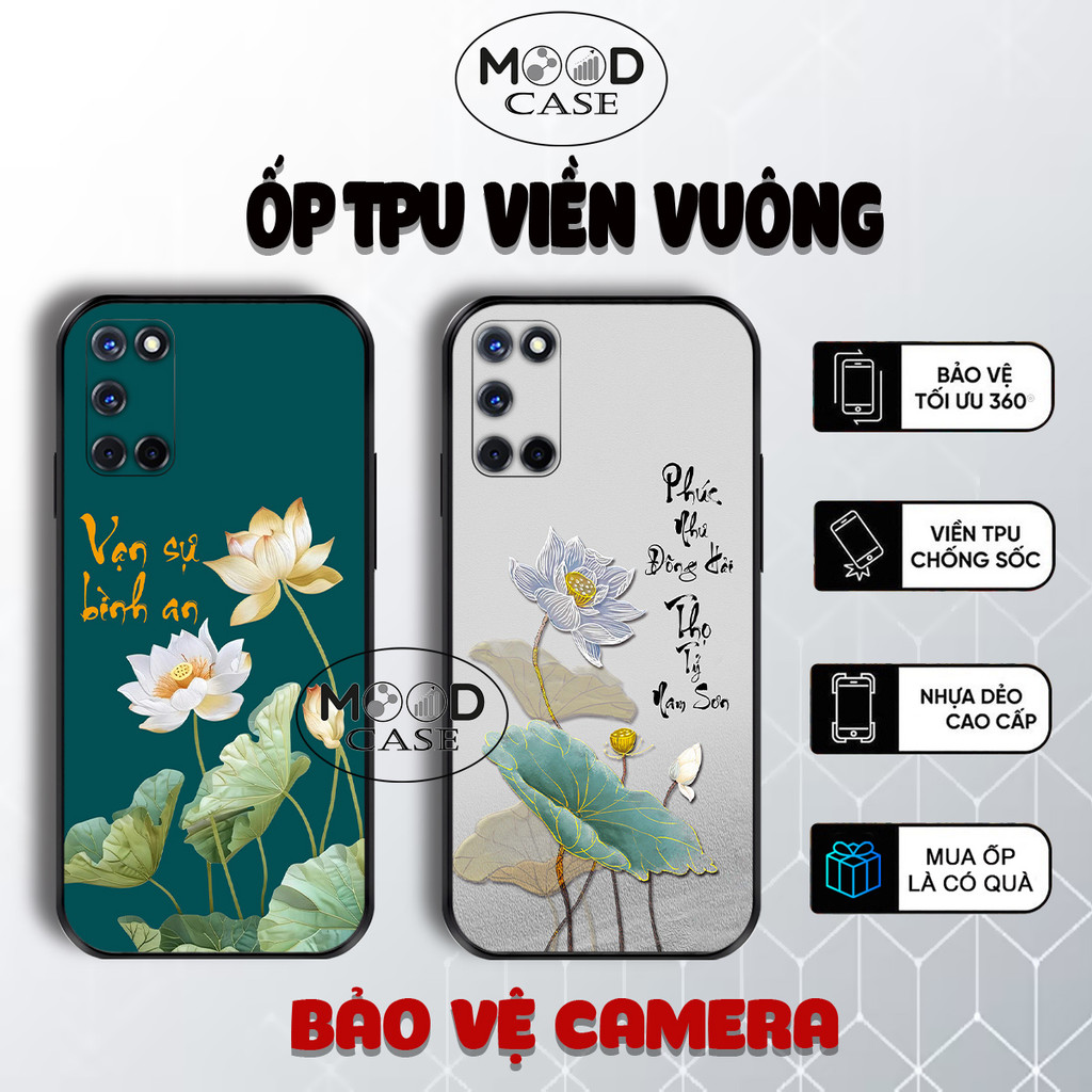 เคส Oppo A32, A72, A52, A92, A53, A33 พร้อมการประดิษฐ์ตัวอักษรเวียดนาม Tam An hpa lotus