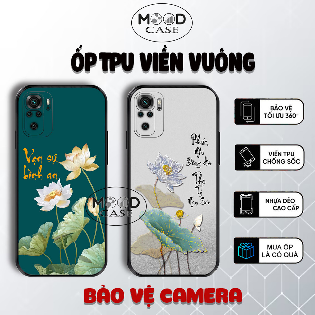 Redmi Note 10, Note 10 Pro, Note 10s, เคส POCO M5s พร้อมการประดิษฐ์ตัวอักษรเวียดนาม Tam An hpa lotus