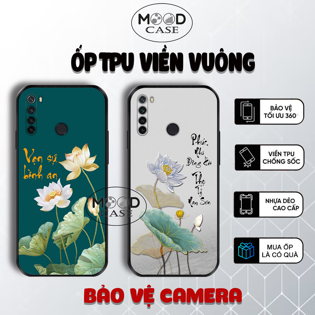 เคส Redmi Note 8, Note 8 Pro พร้อมการประดิษฐ์ตัวอักษรเวียดนาม Tam An hpa lotus