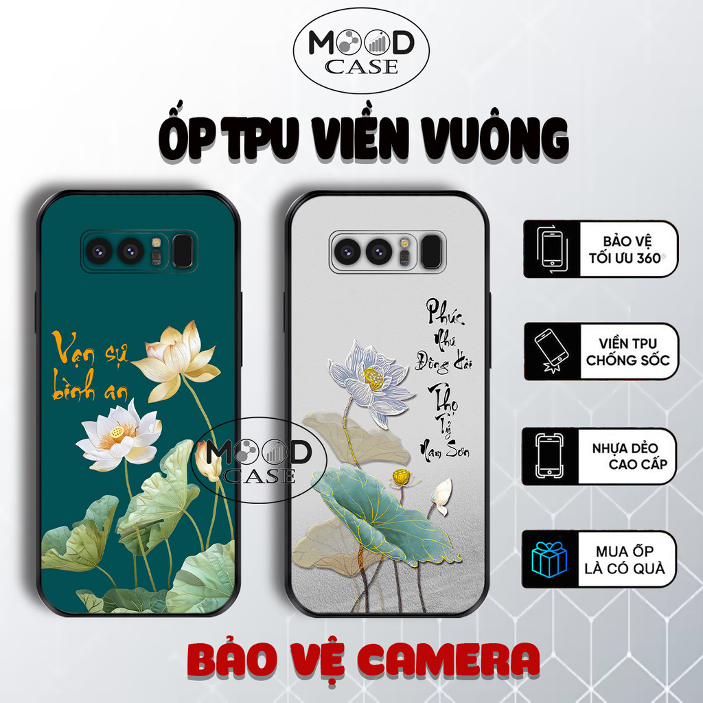 เคส Samsung Note 8, Note 9 พร้อมการประดิษฐ์ตัวอักษรเวียดนาม Tam An hpa lotus