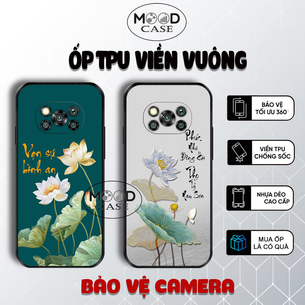 เคส Xiaomi Poco X3, Poco X3 Pro พร้อมการประดิษฐ์ตัวอักษรเวียดนาม Tam An hpa lotus