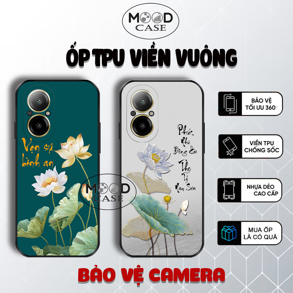 เคสยืดหยุ่น Realme C67 พร้อมการประดิษฐ์ตัวอักษรเวียดนาม Tam An hpa lotus