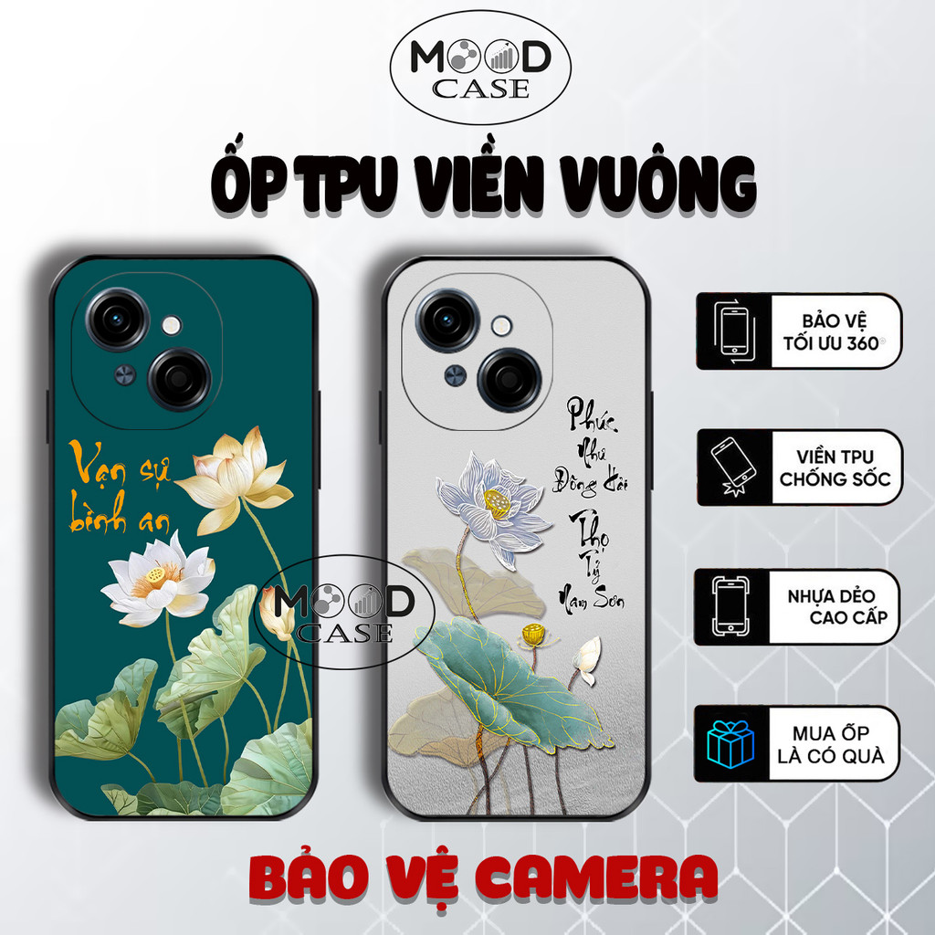 Spark go 1, Spark Go 2025, Go 1S, Tecno Pop 9 4G เคสยืดหยุ่นพร้อมการประดิษฐ์ตัวอักษรเวียดนาม Tam An 