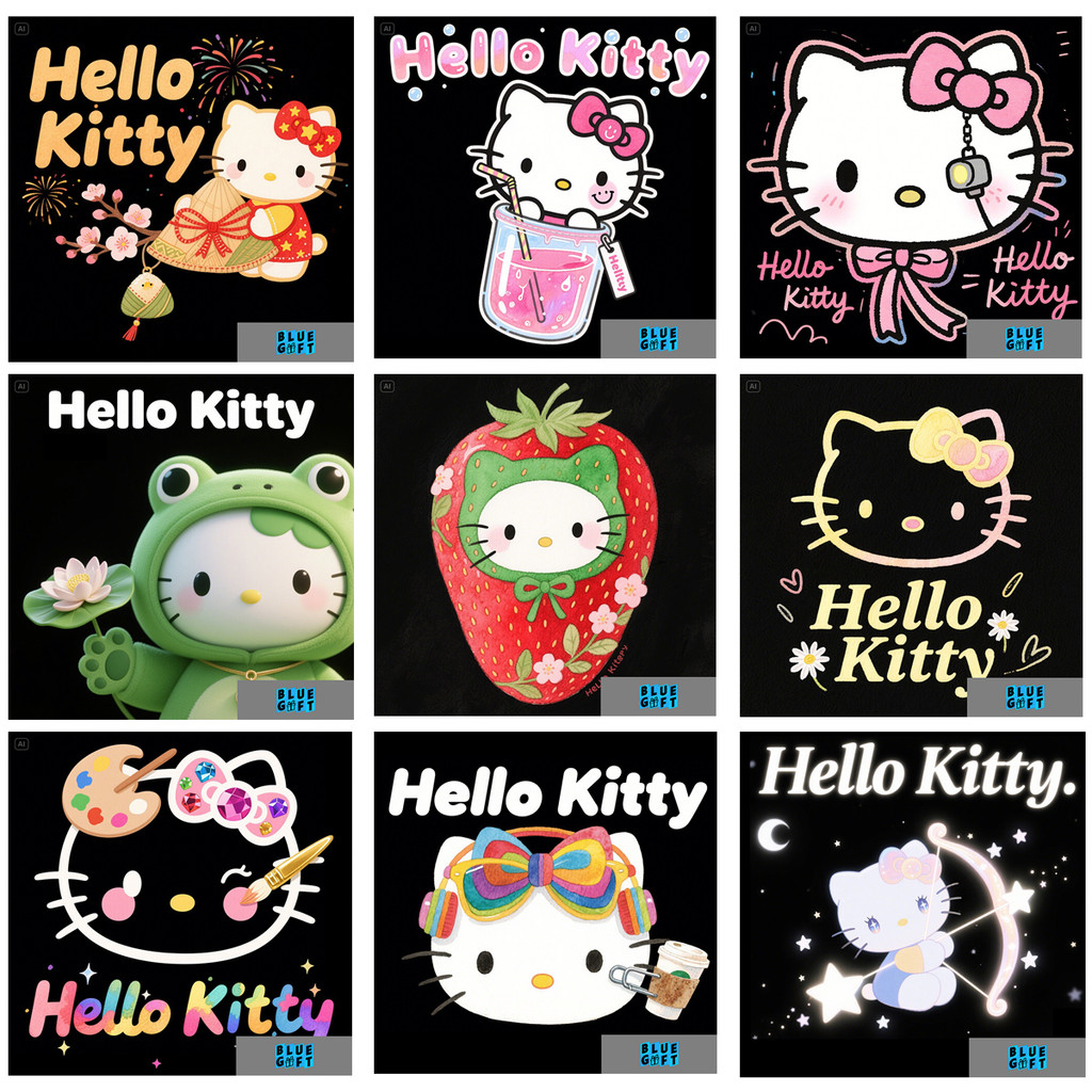 ฟิกเกอร์รีดผ้าไอน้ํา Hello Kitty (Fan Art) N1-82