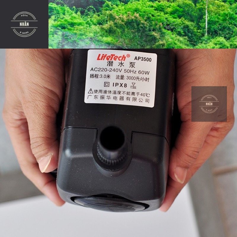 LIFETECH AP 3500 ปั๊มน้ําตู้ปลา | Lifetech AP3500 - 60w - Aqua Human - จัดส่งรวดเร็วมาก! (LA)