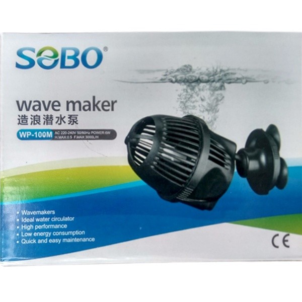 (CD )เครื่องเป่าลม Sobo-WP100M (6W - 3000L/H) สร้างการไหลของน้ํา ทําความสะอาดสิ่งสกปรกในทะเลสาบ - 6 