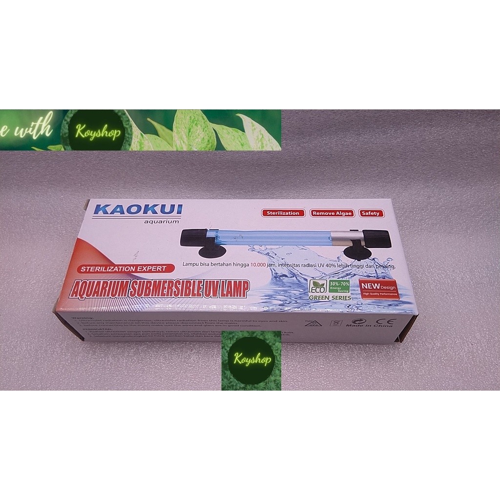 (CD ) KAOKUI KK-UV 5W,7W,9W,11W,13W,15W,20W หลอด UV กําจัดตะไคร่สําหรับตู้ปลา