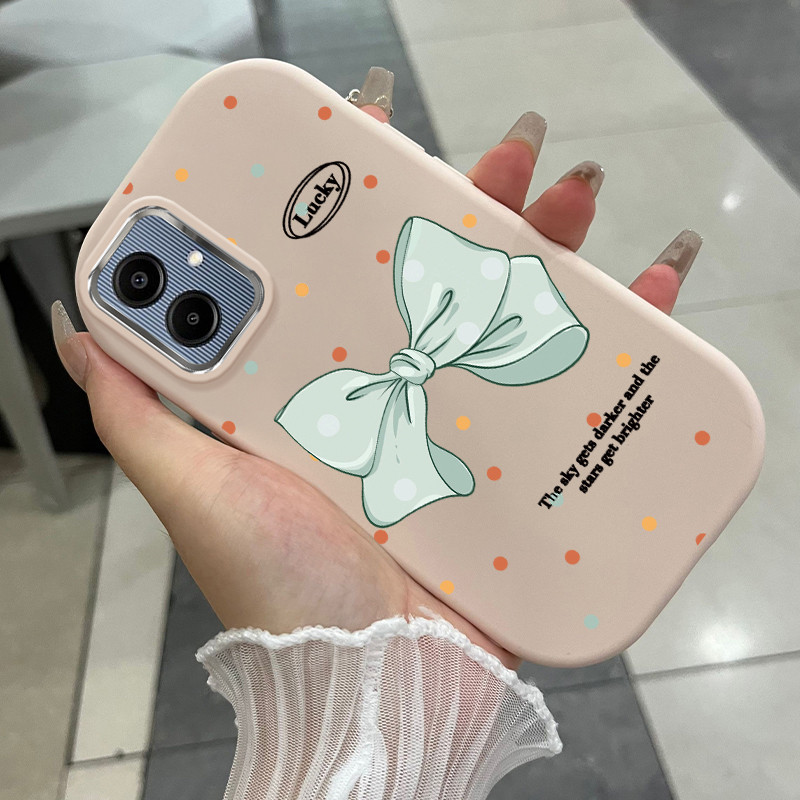SAMSUNG เคสสําหรับSamsung A06 4G A06 5G A05 F05 M05 A05sที่สวยงามBowknotกรณีUA0451