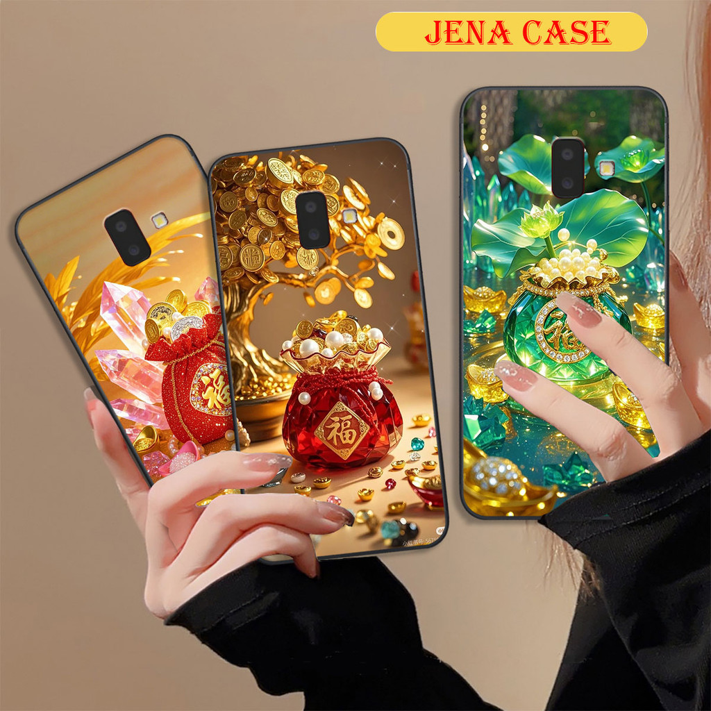 เคส Samsung J6 2018 / J6 Plus / J6+ พร้อมกระเป๋านําโชค เคส Jena