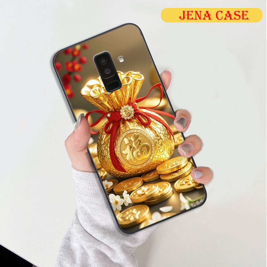 เคส Samsung J8 พิมพ์ลายกระเป๋านําโชค Jena Case