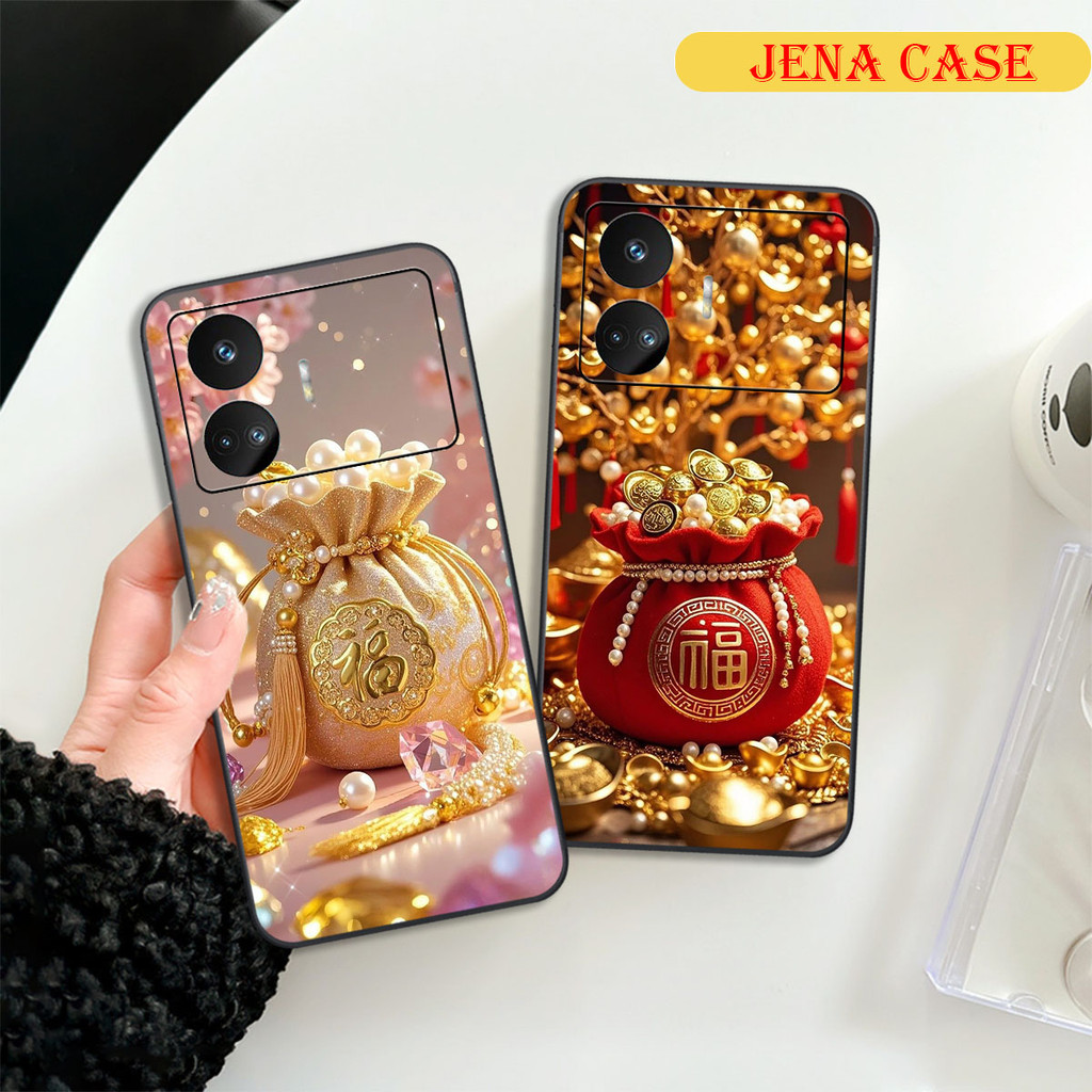 เคส Realme GT NEO 5 / GT NEO 5 SE พร้อมกระเป๋านําโชค เคส Jena