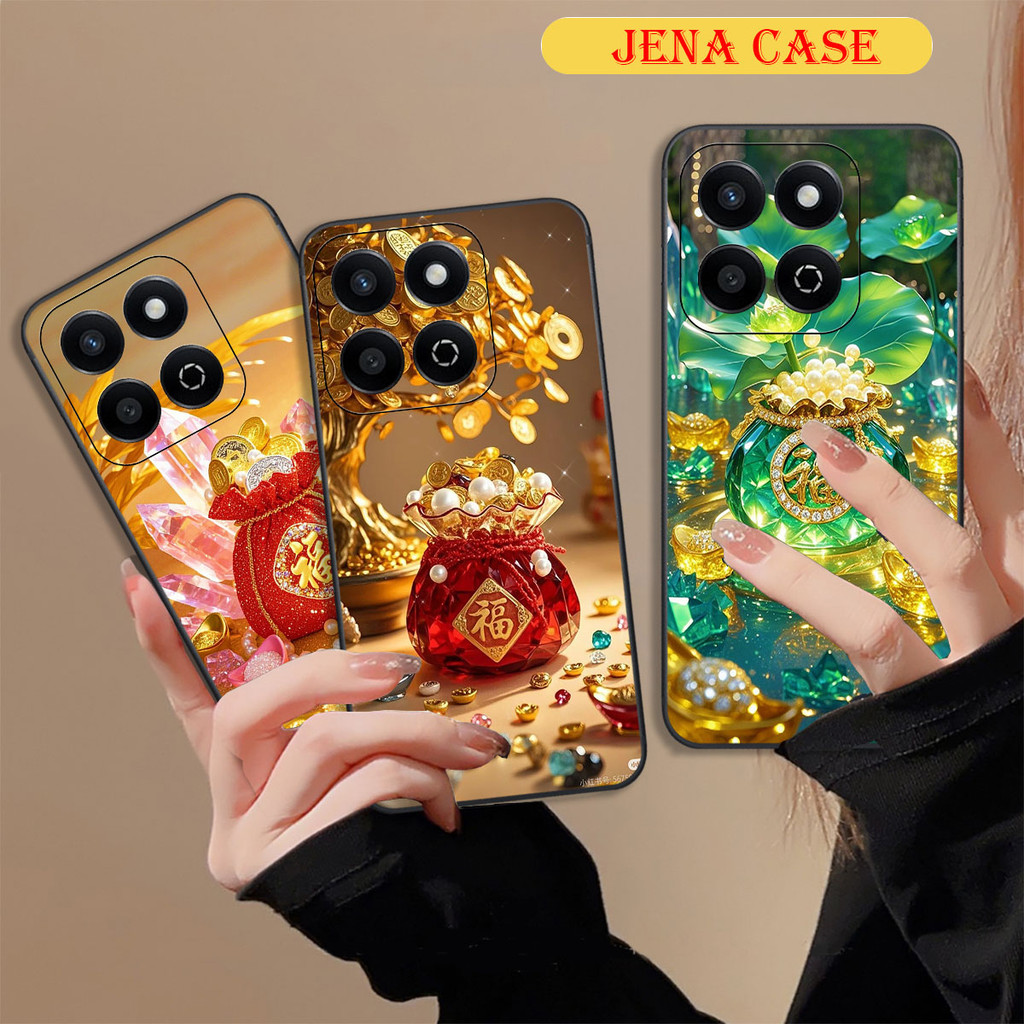 เคส Honor X7c / 200 Smart / Play 60 Plus พร้อมกระเป๋านําโชค เคส Jena