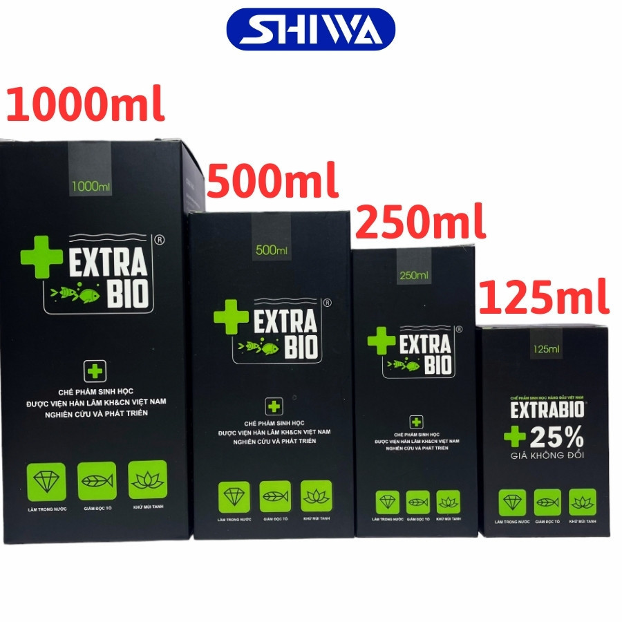(SH) Extrabio Microbiology - Probiotics to Purify Aquarium Water - ผลิตภัณฑ์ชีวภาพระดับพรีเมียมสําหรับปลาตู้ปลา - SHIWA