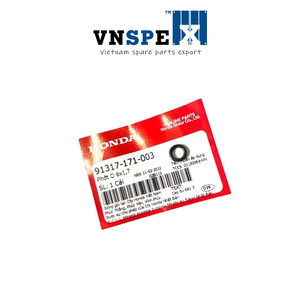 ซีล O 6X1,7 HONDA Cub-C70, Dream, Future, Wave - 91317171003
