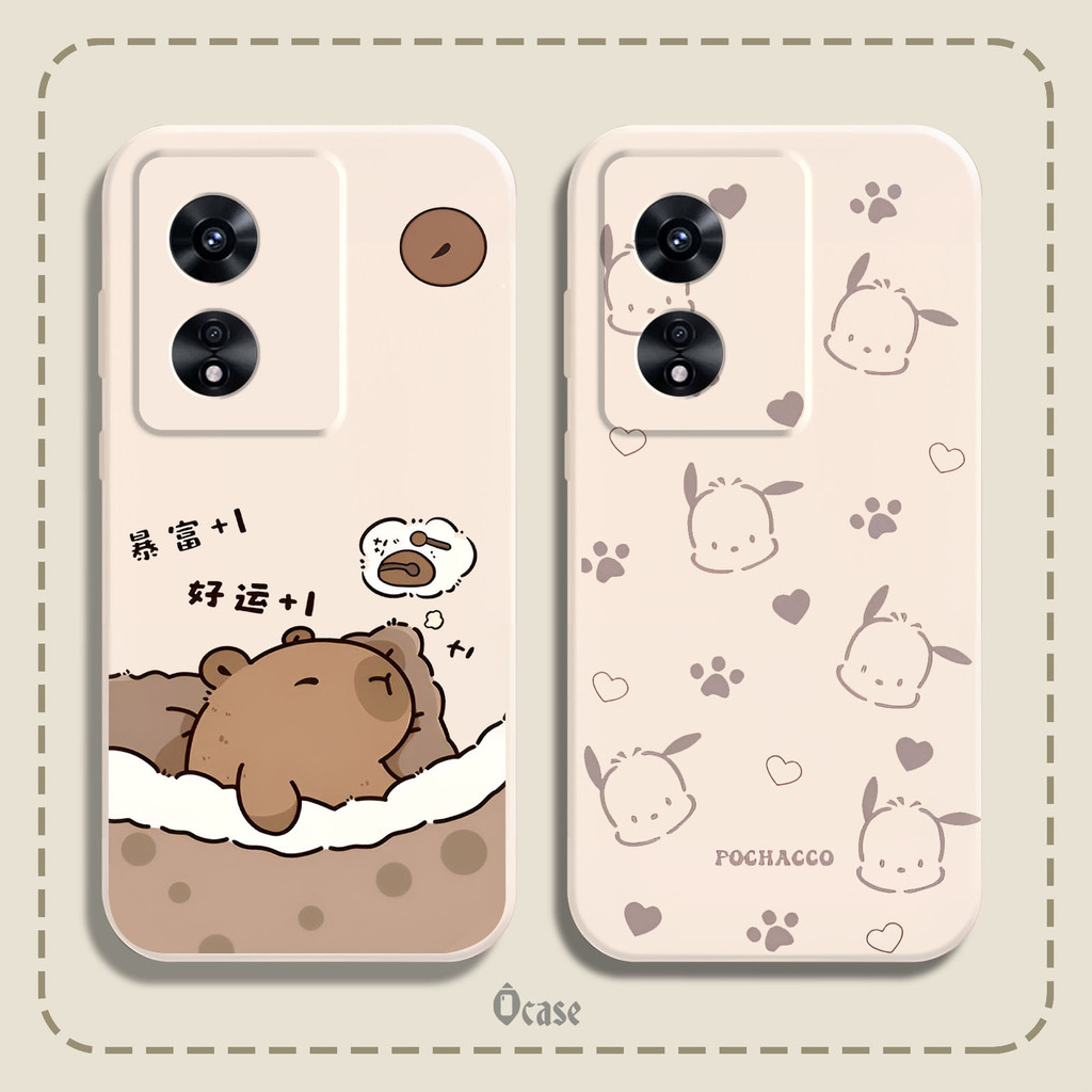 เคส Oppo A97 5G พิมพ์ลายหมี กระต่าย แมว สุดน่ารัก