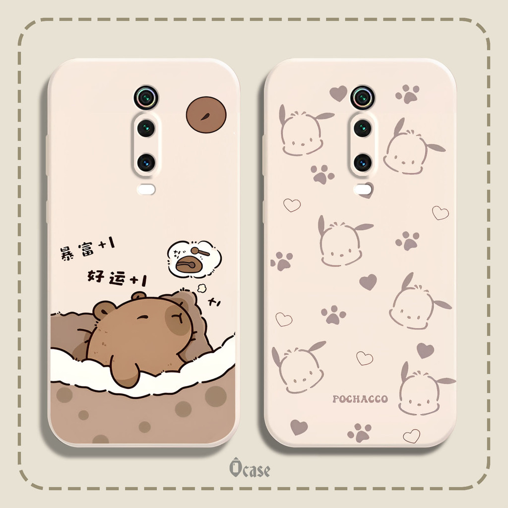 เคส Xiaomi Mi 9T / Mi 9T Pro พิมพ์ลายหมีโซคิวท์ ภาพกระต่าย และแมว