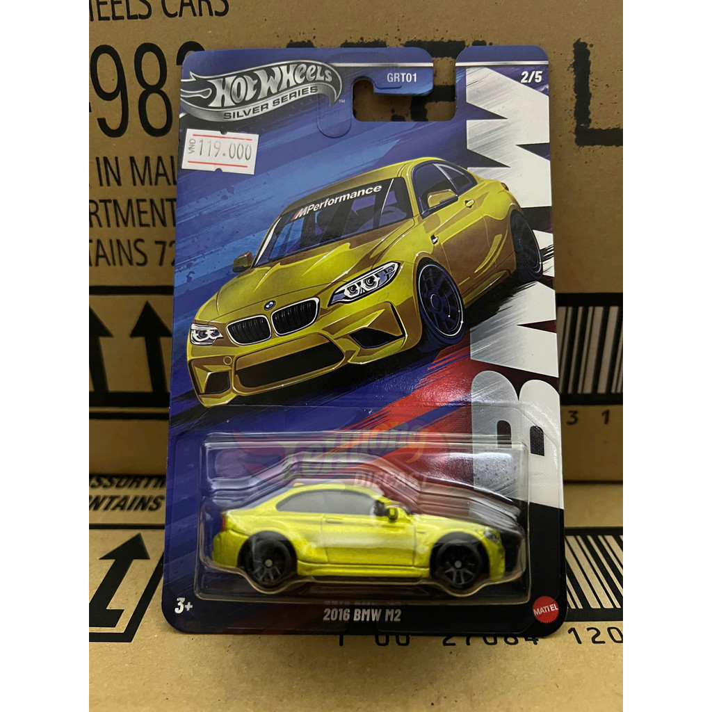 LeHuong Diecast - Hot Wheels Silver Series 2016 BMW M2 สีเหลือง