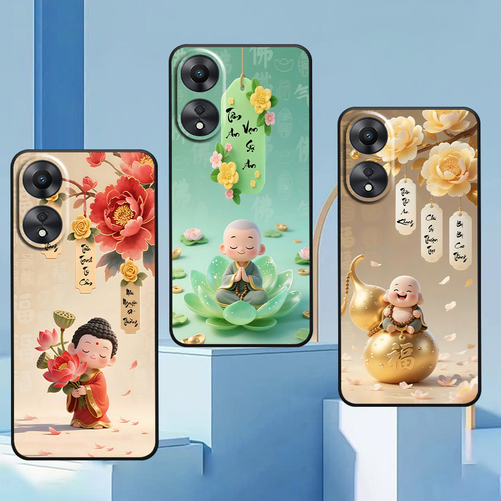 เคส Oppo A18 4G / A38 4G / A58 4G 5G / A78 4G 5G / A98 5G พิมพ์ด้วยการประดิษฐ์ตัวอักษรที่มีความหมายข