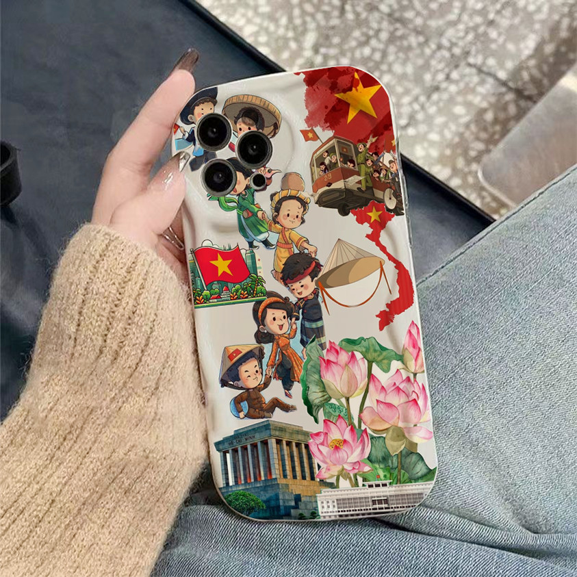 เคส iphone สําหรับเด็กพร้อมพื้นรองเท้าในวันอิสระขอบคลื่นนูน 11 สําหรับ iphone 13promax 11promax 7 pl