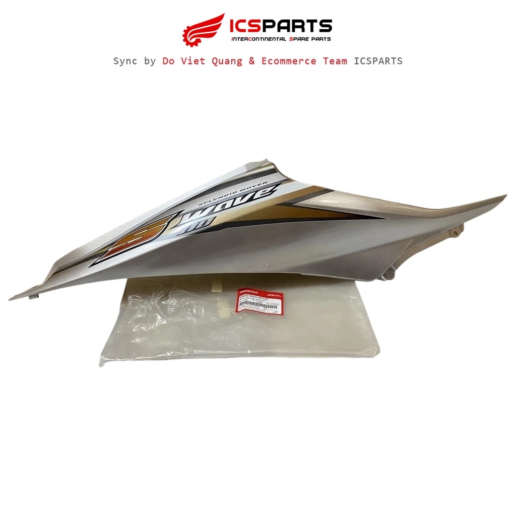 ฝาครอบข้างขวาพลาสติก Nh411M Wave S110 สีเงิน - 64600KWWB20ZD