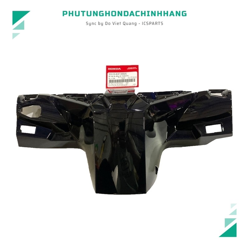 ครอบแฮนด์หลัง (คอ) NHB25M AIR BLADE 125 2020+ สีดําเงา